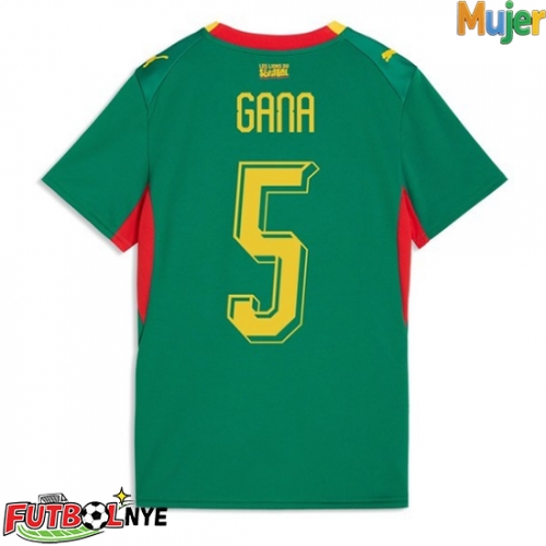 Camiseta Senegal Idrissa Gueye #5 Visitante Equipación para mujer Mundial 2026 manga corta